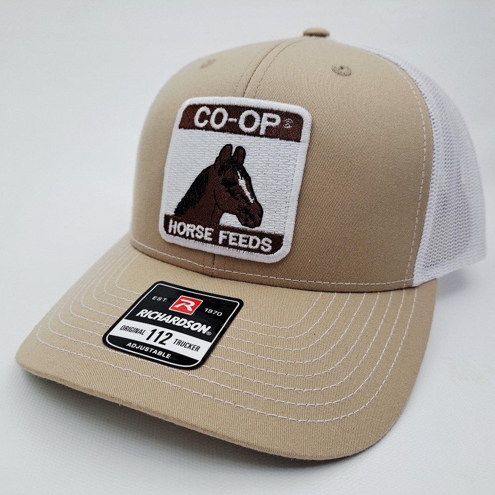 CO-OP Horse Feeds Richardson 112 Trucker Cap Hat Mesh Snapback Textured Patch